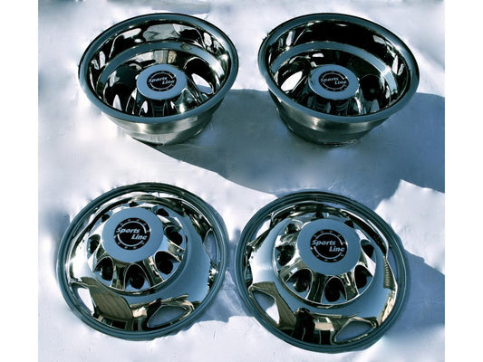 (Refurbished) 17 Stainless Steel Dually Wheel Simulator Set for 2011~Current GM/Chevy 3500HD